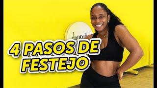 ¡4 PASOS DE FESTEJO PARA ROMPERLA EN FIESTAS! Dancefit Tutorials | Paso a paso de básico a más.