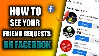 Facebook friend request || HOW TO SEE SENT FRIEND REQUESTS ON FACEBOOK