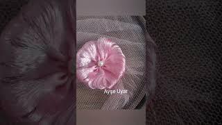Tokalar için harika bir model #handmade #kurdela #ribbon #elişi
