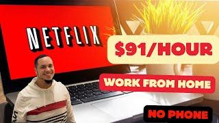 NETFLIX WILL PAY YOU $15,833/MONTH | WORK FROM HOME | REMOTE WORK FROM HOME JOBS | ONLINE JOBS