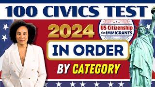 100 Civics Citizenship Test (In Order) US Citizenship Interview 2024 Questions and Answers