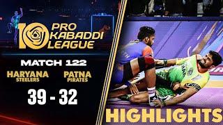 Siddharth Desai Takes the Steelers into the Playoffs | PKL 10 Highlights Match #122