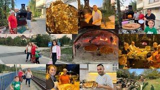 köy fırınında lahmacun tarifiANAM torunlara kavuştuilk kez elim hamura değdi #lahmacun #fırın