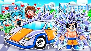 RIZZING GIRLS With The NEW SUPER SAIYAN INFINITY GOKU CAR In DRIVING EMPIRE!