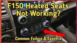 How To Fix Common F150 Heated Seat Failures. No Special Tools Needed.