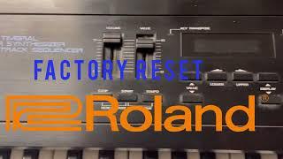 Synth repair: reset the Roland  D-20 synth - quick video