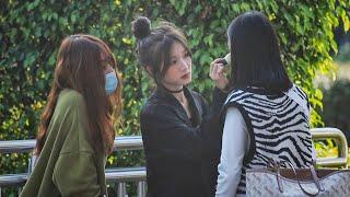 Injured Girl Asks Strangers to Do Her Makeup | Social Experiment 