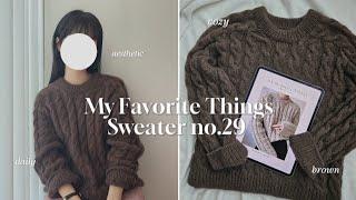 My Favorite Things Sweater no.29  첫 영문도안 도전 성공️