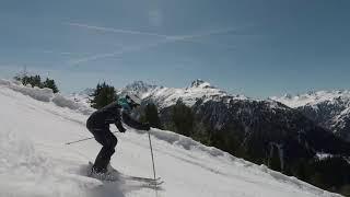 Skiing-Short Turns with a view