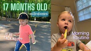 Toddler Morning Routine & DITL | 17 Month Old Milestones & Development