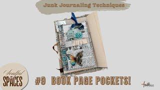 Transform Book Pages into Pockets for your Junk Journal! Inspired by @TreasureBooks