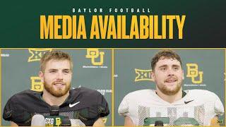 Baylor Football: Kyler Jordan and Campbell Barrington Media Availability (October 15, 2024)