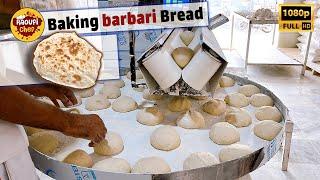 Baking Bread  Baking Iranian Bread  Cooking Barbari Bread in Iran