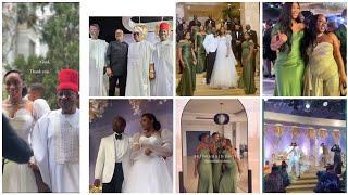 KCEE,ALEX ,ACTORS,AT DINMA UMEH ELABORATE WHITE WEDDING.