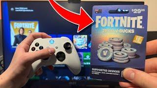 How to REDEEM Fortnite V-BUCKS CODE on XBOX! (EASY METHOD)