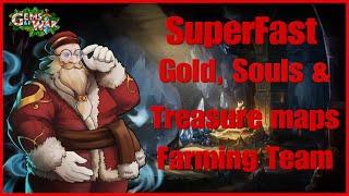 Gems of War - Gold Farming, Soul Farming and Treasure Map Farming Kris Krinkle Explore 10 Team.