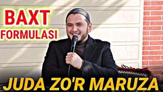 Baxt formulasi | Juda zo'r maruza | Sardor domla