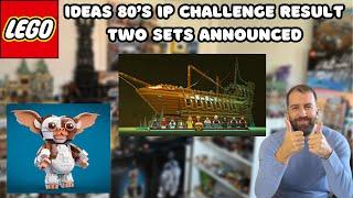 LEGO Ideas 80's IP Challenge - Two Sets Announced