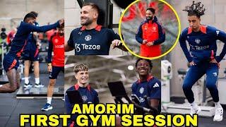 TOP SESSION Ruben Amorim Leads His First Gym And Recovery Training Ahead Of Ipswich.