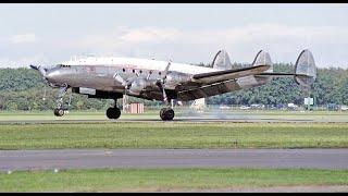 The Constellation arriving at Lelystad Airport. 28-09-2002