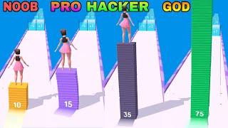 NOOB VS PRO VS HACKER VS GOD in Strip Roll |PLAYGAME24 DIA