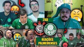 REAÇÕES dos PALMEIRENSES FURIOSOS com a DERROTA no DERBY - CORINTHIANS 2X0 PALMEIRAS [REACT BR 2024]