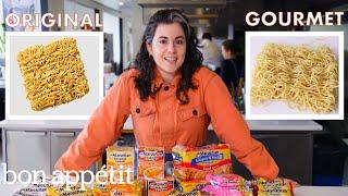 Pastry Chef Attempts to Make Gourmet Instant Ramen | Gourmet Makes | Bon Appétit