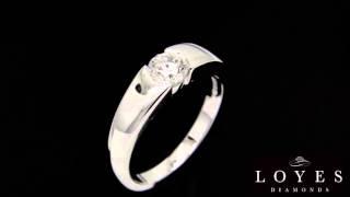 "Oonagh" - Tension Set Diamond Engagement Ring.