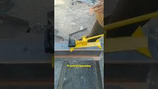 Metal ridge cap manual punching machine #rollforming#punchingmachine  #roofing #building #ridgecap