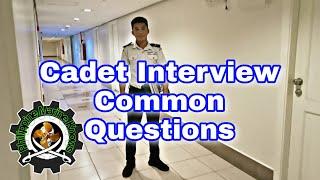 Common interview questions for  cadet applicants 2022