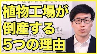 植物工場が倒産する5つの理由【農家産レタスとの比較と赤字率】