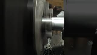 shaft turing on lathe machine