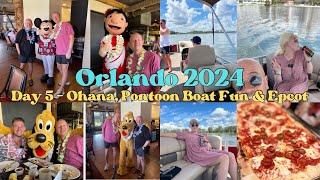 Breakfast at Ohana, Grand Floridian - Pontoon Boat, Epcot & Via Napoli Pizza!