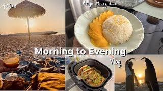 4 am Morning to Evening Vlog / Mango Sticky Rice Recipe/Easy Snacks for Kids/Malayalam Vlog