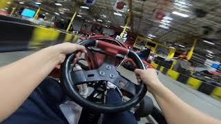 Las vegas electric kart racing POV Gopro asmr raw