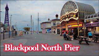 [4K] Walking Around Blackpool UK | North Pier | DJI Pocket 2