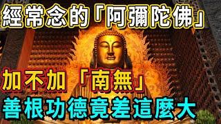 學佛人必看！經常念的「阿彌陀佛」，加不加「南無」，善根和功德居然差這麼大！| 佛談大小事