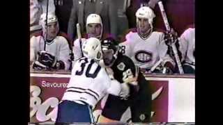 Jay Miller (BOS) vs Chris Nilan (MTL)