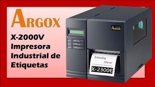 Impresora Industrial de Etiquetas Argox X2000V Xellent Impresión Stand-Alone con Teclado Sin CPU