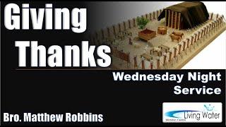 LWWC - Wednesday Night - Giving Thanks