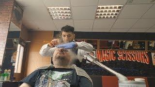 Head Shave (my first time) | Turkish style Barber | Dundee Scotland