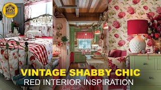 {NEW} SHABBY CHIC RED DELIGHT: Transform & Curate Space with Red Accent Decor Ideas Vintage-Inspired