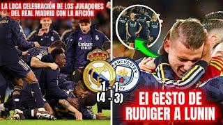 El GESTO DE RUDIGER A LUNIN QUE CAMBIÓ EL JUEGO| LOCURA TOTAL EN MANCHESTER ( DEL REAL MADRID )