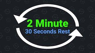 2 Minute Interval Timer with 30 Seconds Rest