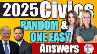 100 civics questions ONE EASY answers US naturalization test | 2008 Civics Test Officer Nicole