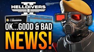 Helldivers 2 - Devs Reveal NEWS, Negative Reviews & Major Order Update!