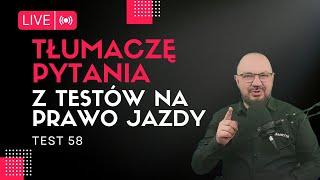 Tłumaczę pytania z testów na prawo jazdy - odc. 5️⃣8️⃣. Teoria na prawo jazdy online.