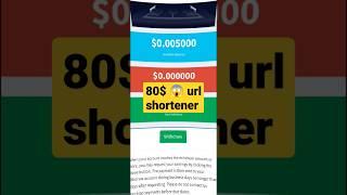 url shortener earn money