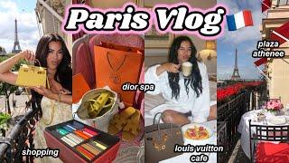 PARIS VLOG  Shopping, Dior Spa, Hermes Custom Order Mini Kelly, Plaza Athenee & Louis Vuitton Cafe!