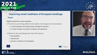 LIFE Call for Proposals 2021: Improving smart readiness of European buildings